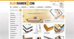 Desktop Screenshot of bilderrahmen24.com